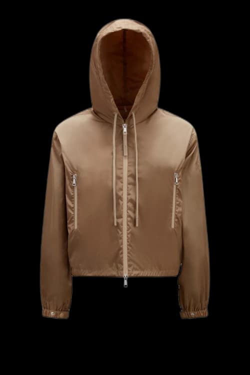 Moncler Vernois Hooded Jacket Khaki