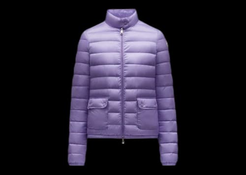 Moncler Women's Lans Short Down Jacket Lavender Purple