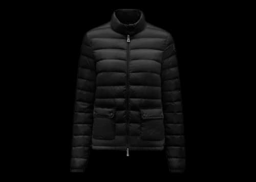 Moncler Women's Lans Short Down Jacket Black