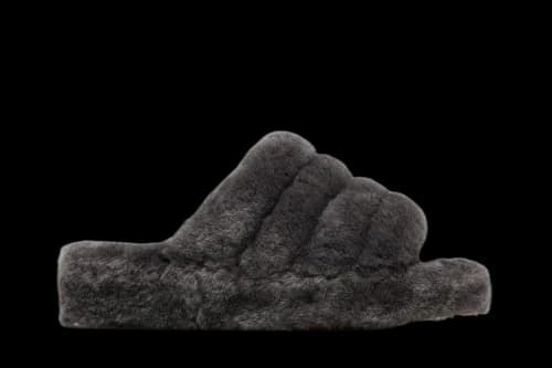 UGG Fluff Yeah Slide Charcoal (Women's)