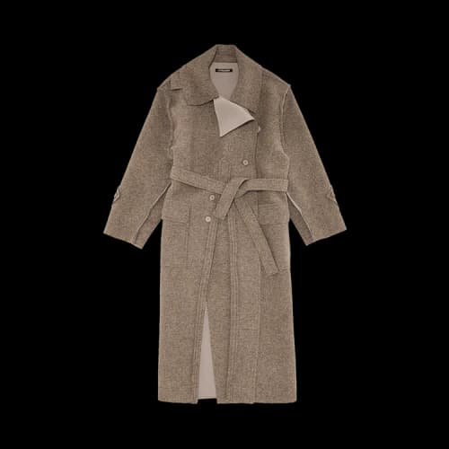 Ottolinger Scuba Oversized Split Coat 'Stone'