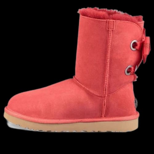UGG Customizable Bailey Bow short Fleece Lined Red (Women's)