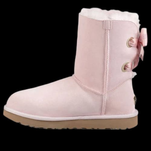 UGG Customizable Bailey Bow short Fleece Lined Pink Red (Women's)