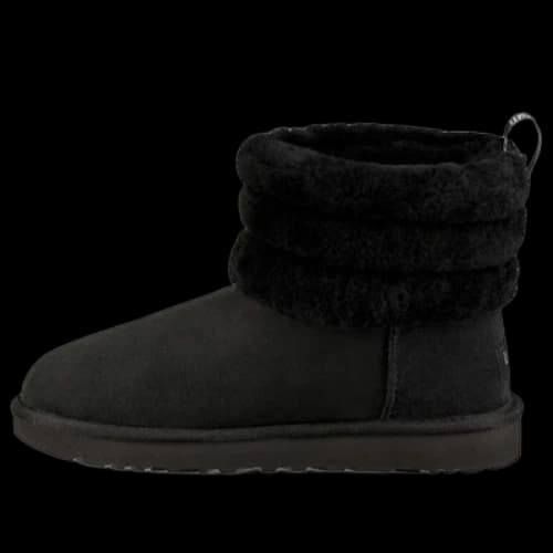 UGG Classic Mini Fluff Quilted Boot 'Black' (Women's)