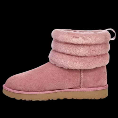 UGG Classic Mini Fluff Quilted Boot 'Pink Red' (Women's)