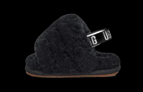 UGG Fluff Yeah Slide Black (Infant)