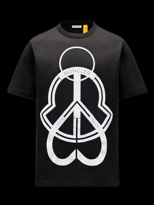 Moncler 5 Craig Green Logo Graphic Printed T-Shirt Black