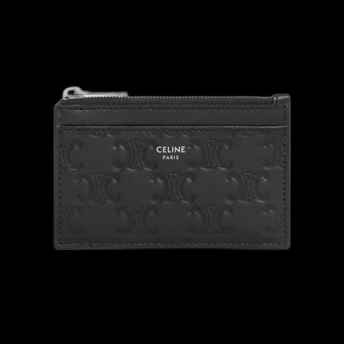 CELINE Zipped Card Holder 'Black'