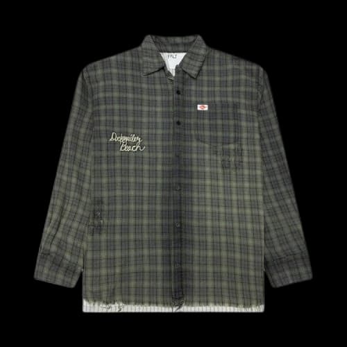 Paly Hollywood Dockweiler Flannel Overshirt 'Navy'