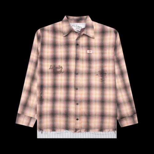 Paly Hollywood Dockweiler Flannel Overshirt 'Tan'