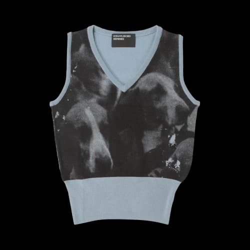 Enfants Riches Déprimés Dog V-Neck Vest Sweater 'Blue/Black'