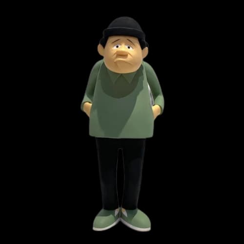 Medicom x Yusuke Hanai VCD Mr. Stoop Figure Green