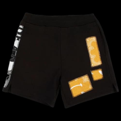 Chinatown Market Overlocked Patchwork Short 'Black'