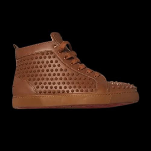 Christian Louboutin Louis Flat Spikes 'Ecureuil'