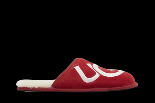 UGG Scuff Logo Slipper Samba Red Cream