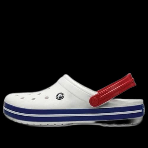 Crocs Beach Unisex White Blue Sandals 'White Blue'