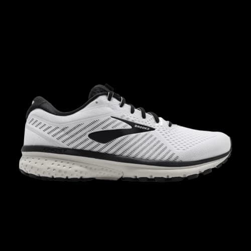 Brooks Ghost 12 Wide 'White Black'