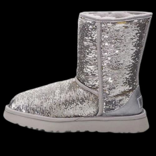 UGG Classic Short Cosmos Sequin Silver (Women's)