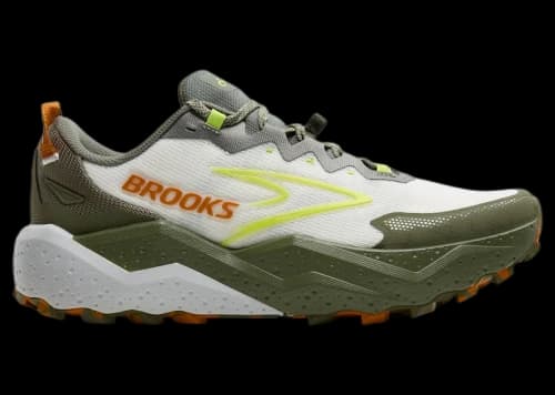 Brooks Caldera 8 Dusty Olive Lime Oyster