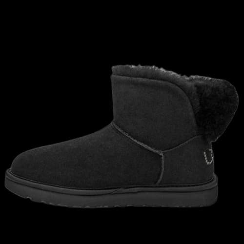 UGG Classic Bling Mini Fleece Lined Pure Black (Women's)