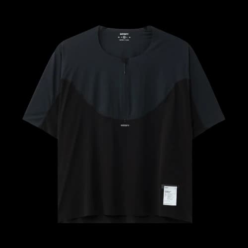 SATISFY Justice Trail Half-Zip T-Shirt 'Black'