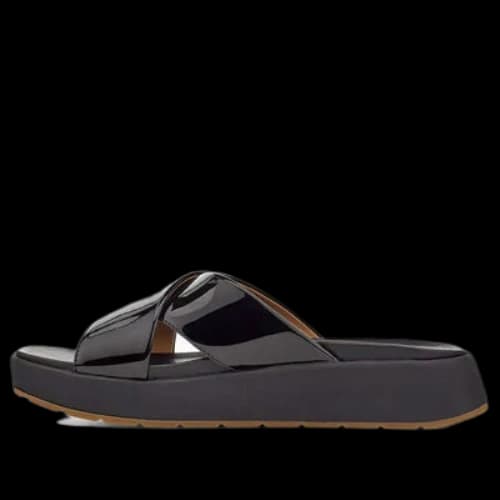 UGG Emily Patent Leather Black Slippers (Women's)