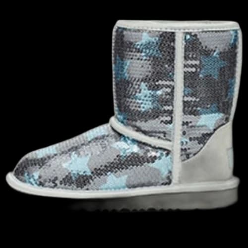 (PS) UGG Classic Short ll Sequin Star Denim Blue