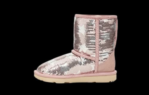 (PS) UGG Classic Short ll Sequin Star Pink