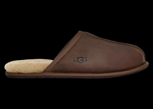 UGG Scuff Leather Slipper Tan