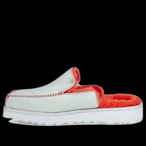 UGG Block Slide Shoe Gray Blue Orange