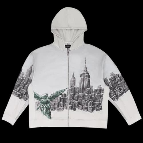 Who Decides War Angel Over The City Hoodie 'Blue'