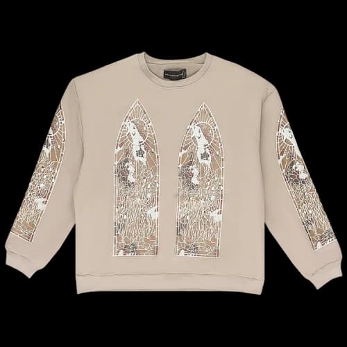 Who Decides War Camo Glass Pullover Sweatshirt 'Beige'