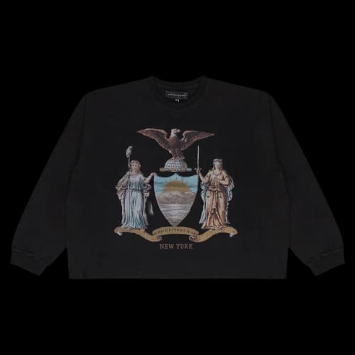 Who Decides War Crest Crewneck Sweatshirt 'Black'