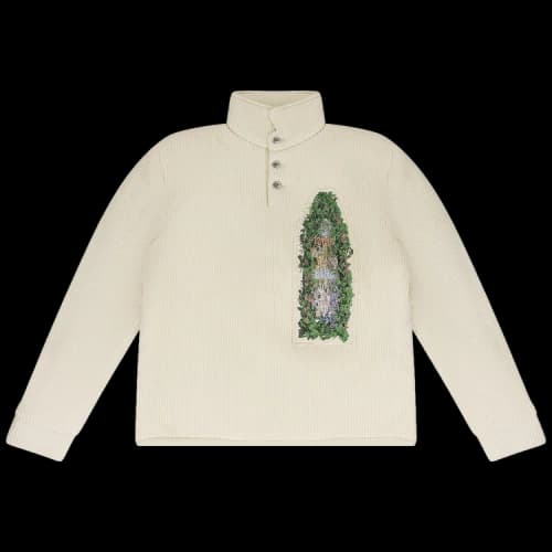 Who Decides War Puffed Rugby Button Down Shirt 'Ivory'