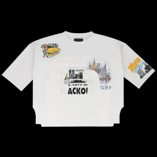 Who Decides War Arched College T-Shirt 'White'