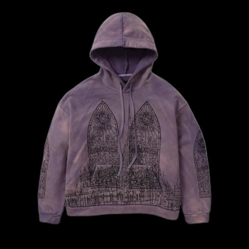 Who Decides War Cathedral Hooded Pullover 'Violet'