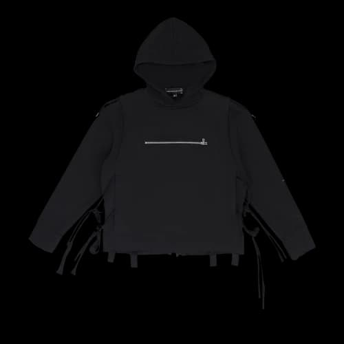 Who Decides War Zippered Multilayer Hoodie 'Black'