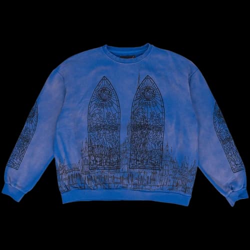 Who Decides War Cathedral Pullover Sweater 'Blue'