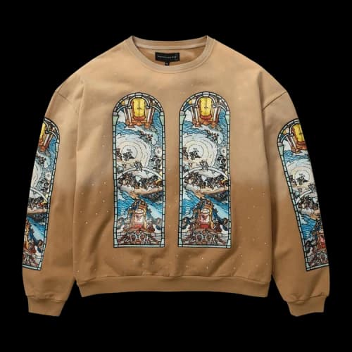 Who Decides War Chalice Crewneck Sweater 'Tan'