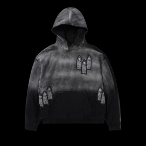 Who Decides War Faded Hooded Pullover 'Coal'