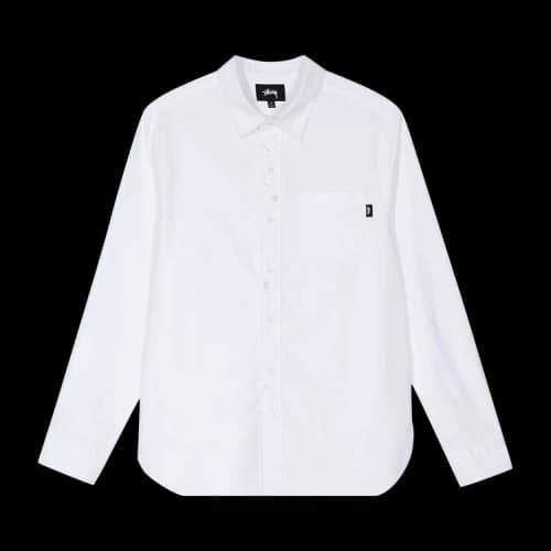 Stussy Crazy Button Oxford Shirt 'White'