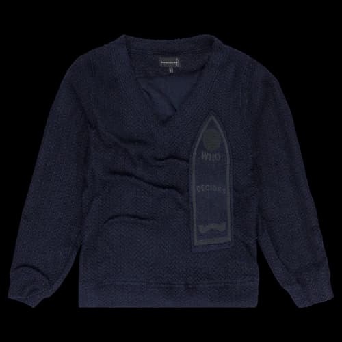 Who Decides War Gathered Collegiate Pullover 'Indigo'