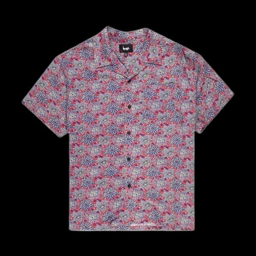 Stussy Floral Print Shirt 'Red'