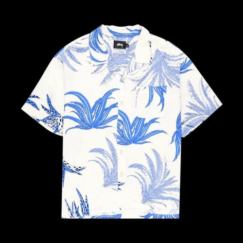 Stussy Cactus Rayon Shirt 'White'