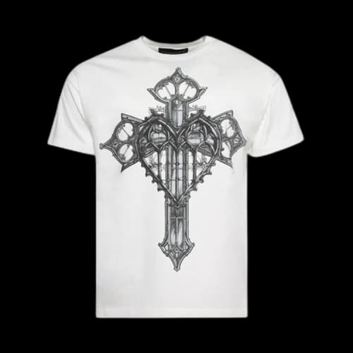 Who Decides War Crossed Heart Short-Sleeve Tee 'Cloud'