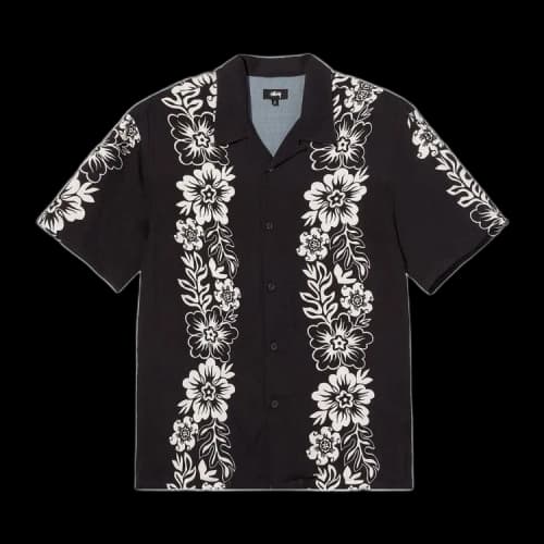 Stussy Hawaiian Pattern Shirt 'Black'