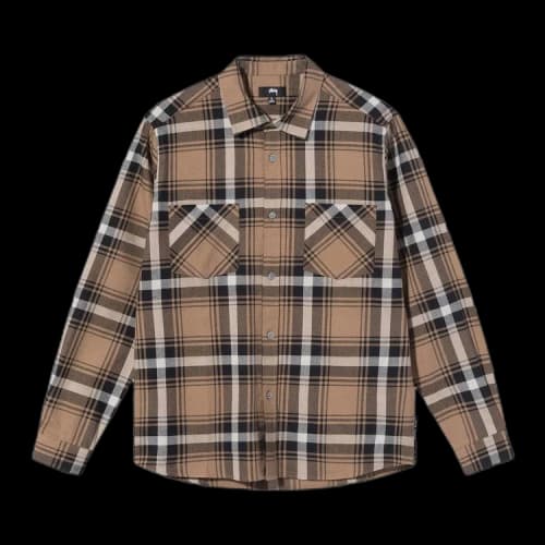 Stussy Classic Bailey Plaid Long-Sleeve Shirt 'Brown'