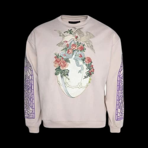 Who Decides War Gift Crewneck Sweater 'Silver'