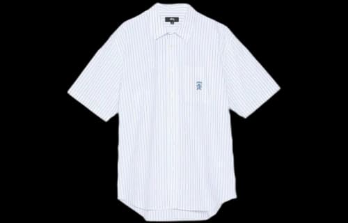 Stussy Boxy Striped S/S Shirt 'White'
