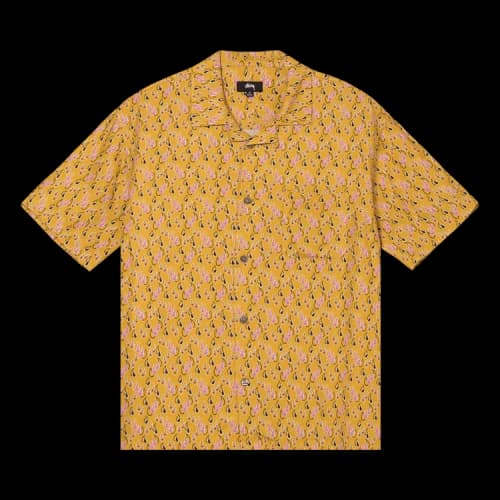 Stussy Paisley Tears Shirt 'Mustard'